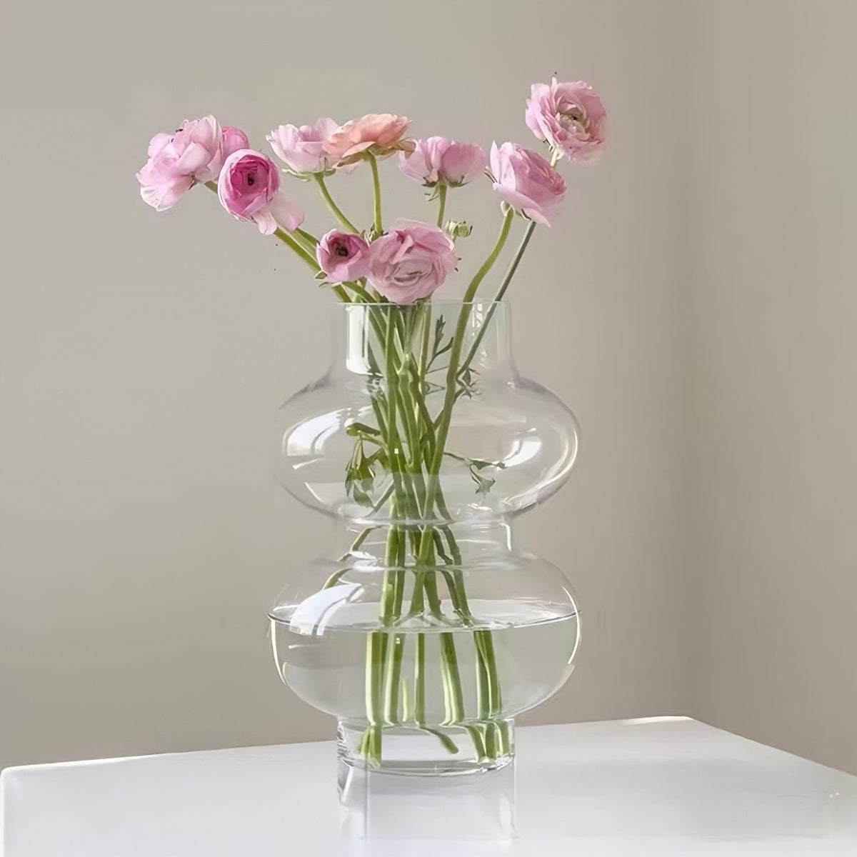 Glass Flower Vase Retro Design-Home Decor > Vases-casanuva-casanuva
