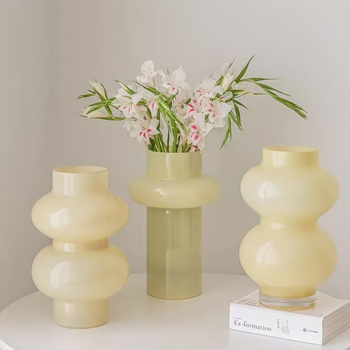 Glass Flower Vase Retro Design-Home Decor > Vases-casanuva-casanuva