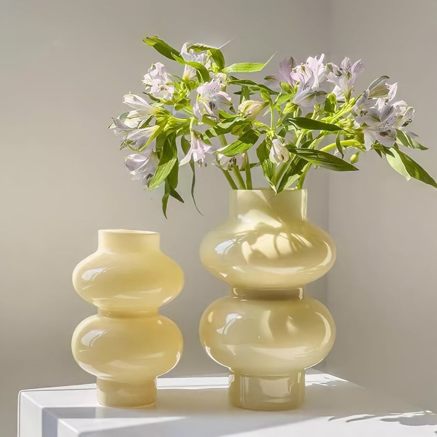 Glass Flower Vase Retro Design-Home Decor > Vases-casanuva-casanuva