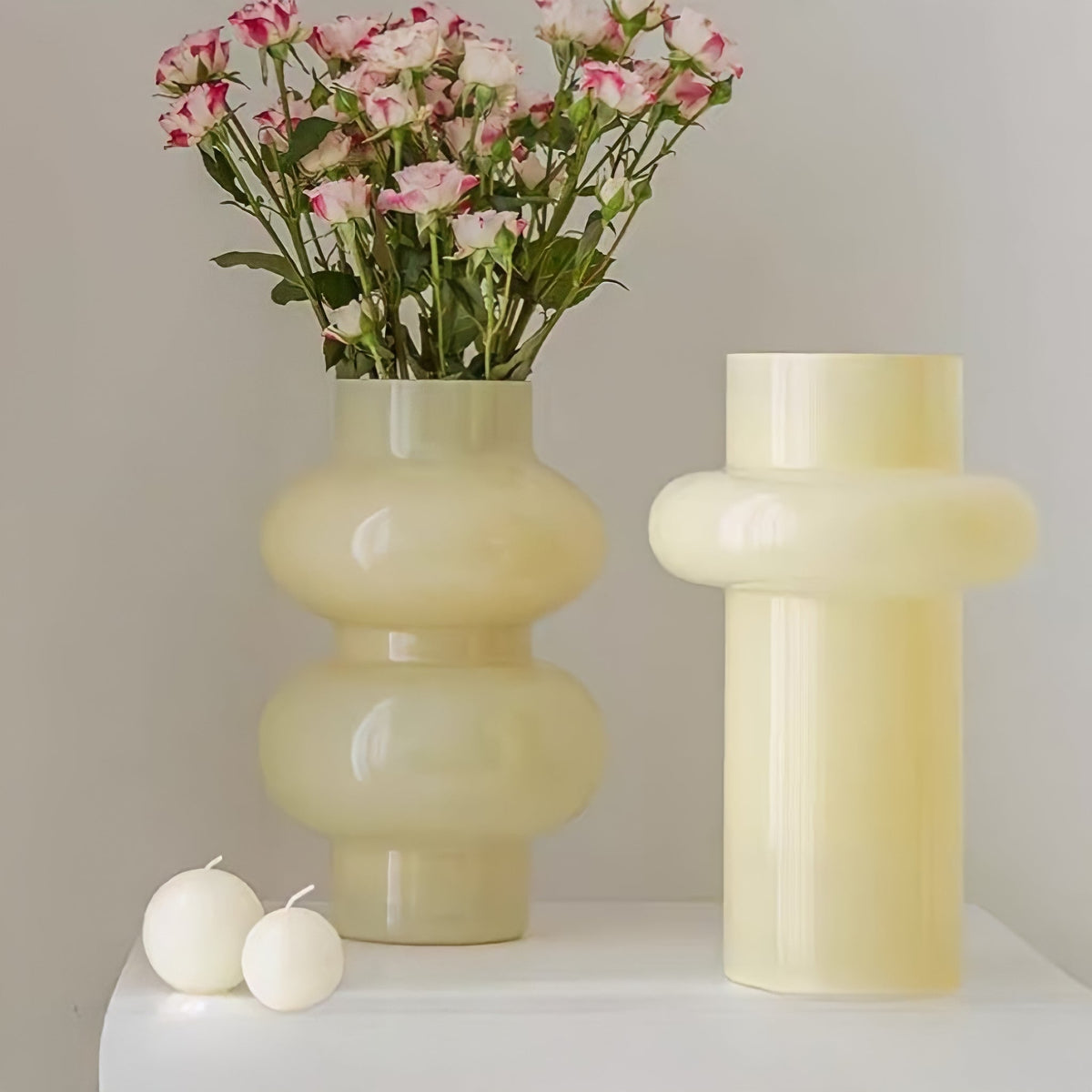 Glass Flower Vase Retro Design-Home Decor > Vases-casanuva-casanuva