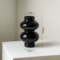 Glass Flower Vase Retro Design-Home Decor > Vases-casanuva-Black A 20cm-casanuva