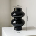 Glass Flower Vase Retro Design-Home Decor > Vases-casanuva-Black A 24.5cm-casanuva