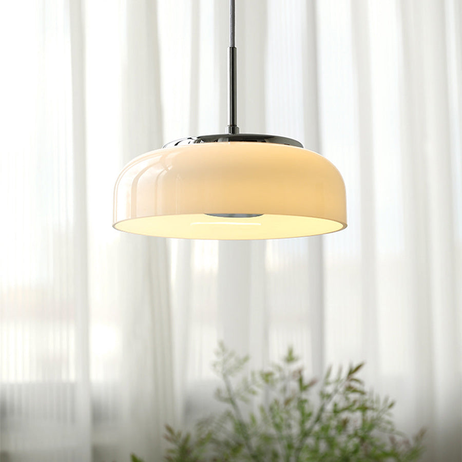 Glass LED Pendant Light Nordic Bauhaus Design-Lighting > Pendant Lights-casanuva-White-D23*H18cm-Warm Light-casanuva