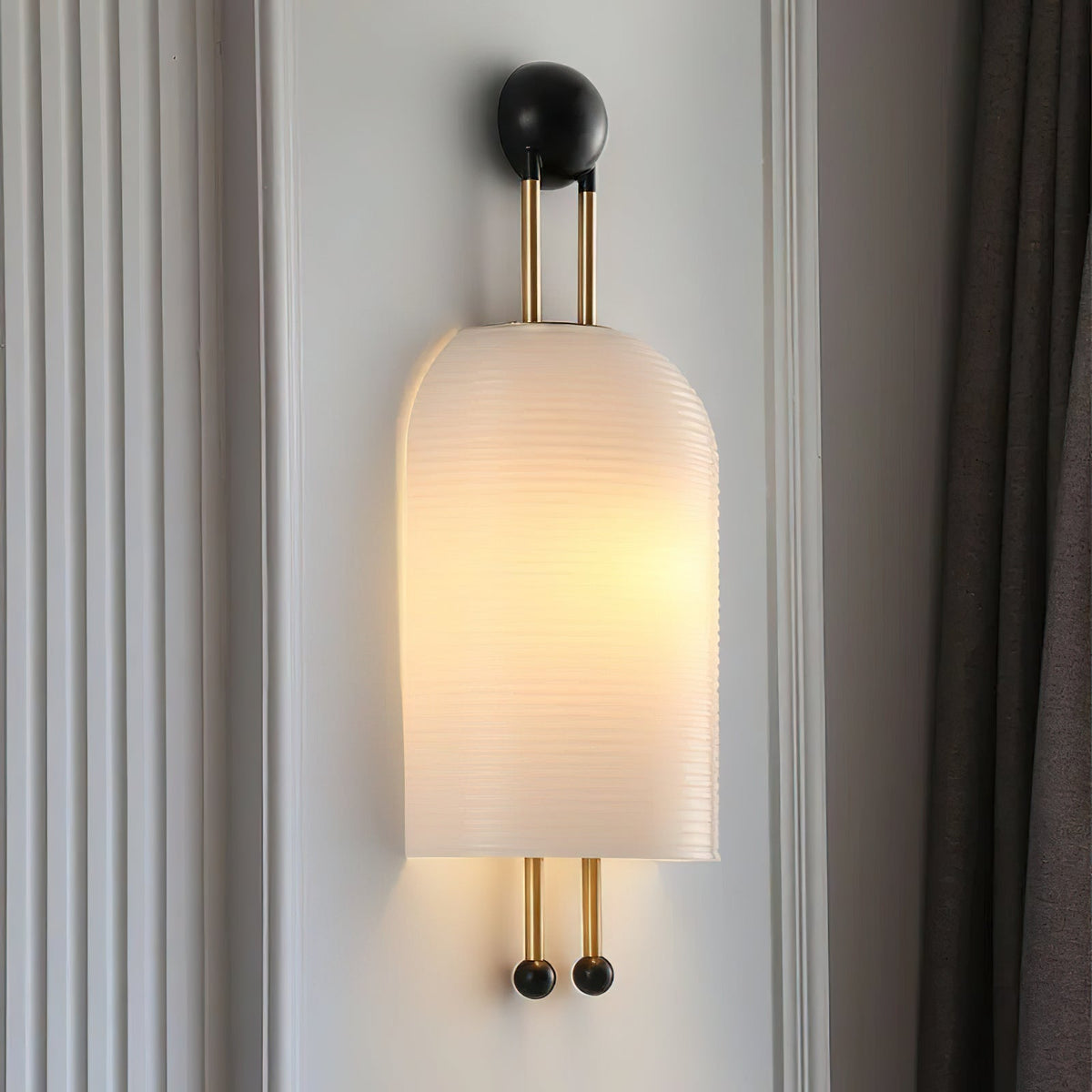 Glass Lantern Wall Sconce-Lighting > Wall Lights-casanuva-casanuva