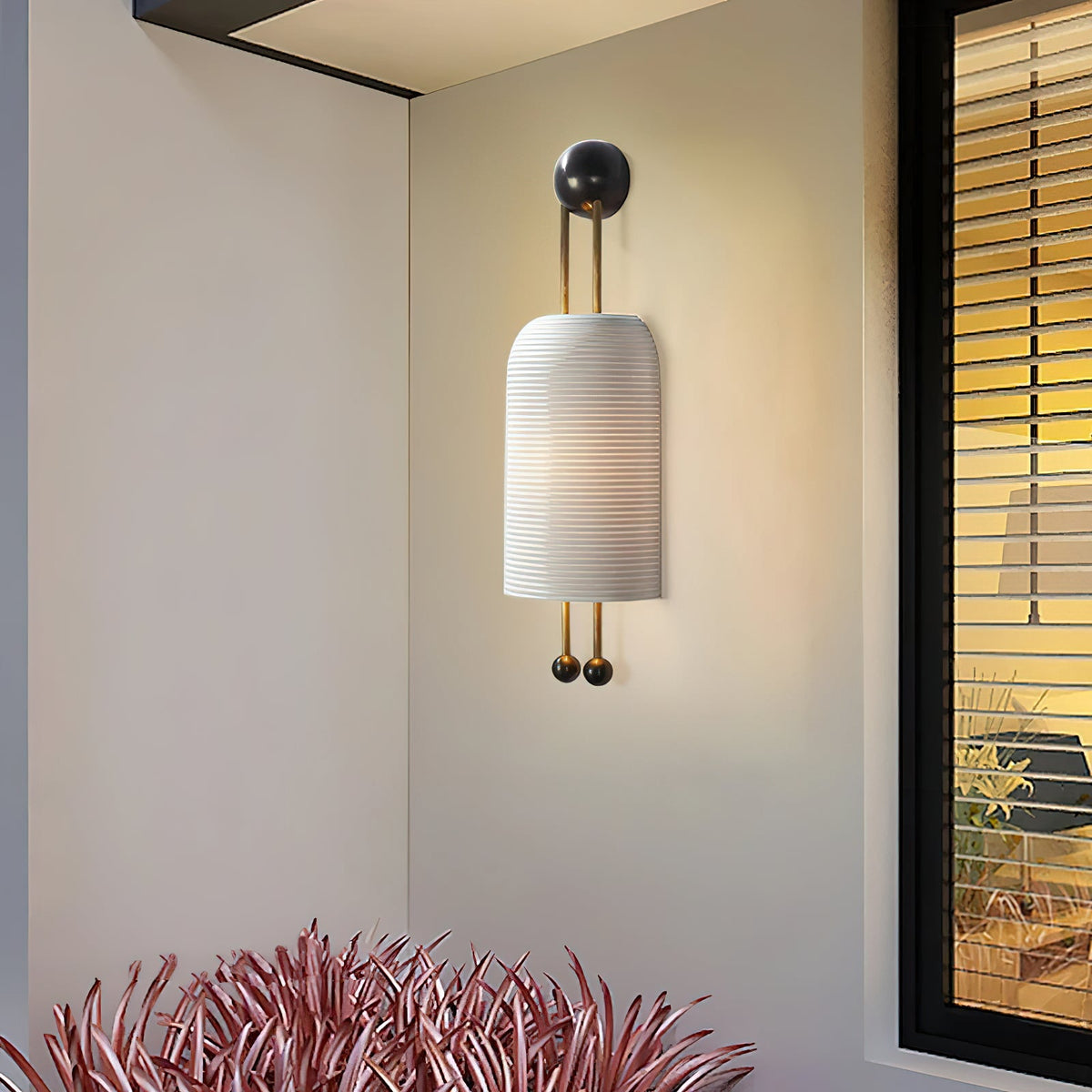 Glass Lantern Wall Sconce-Lighting > Wall Lights-casanuva-casanuva