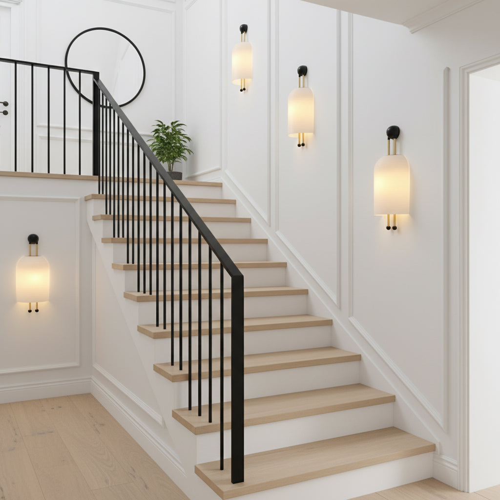 Glass Lantern Wall Sconce-Lighting > Wall Lights-casanuva-casanuva