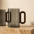 Glass Mug with Rustic Wooden Handle-Kitchen & Dining > Tableware-casanuva-casanuva