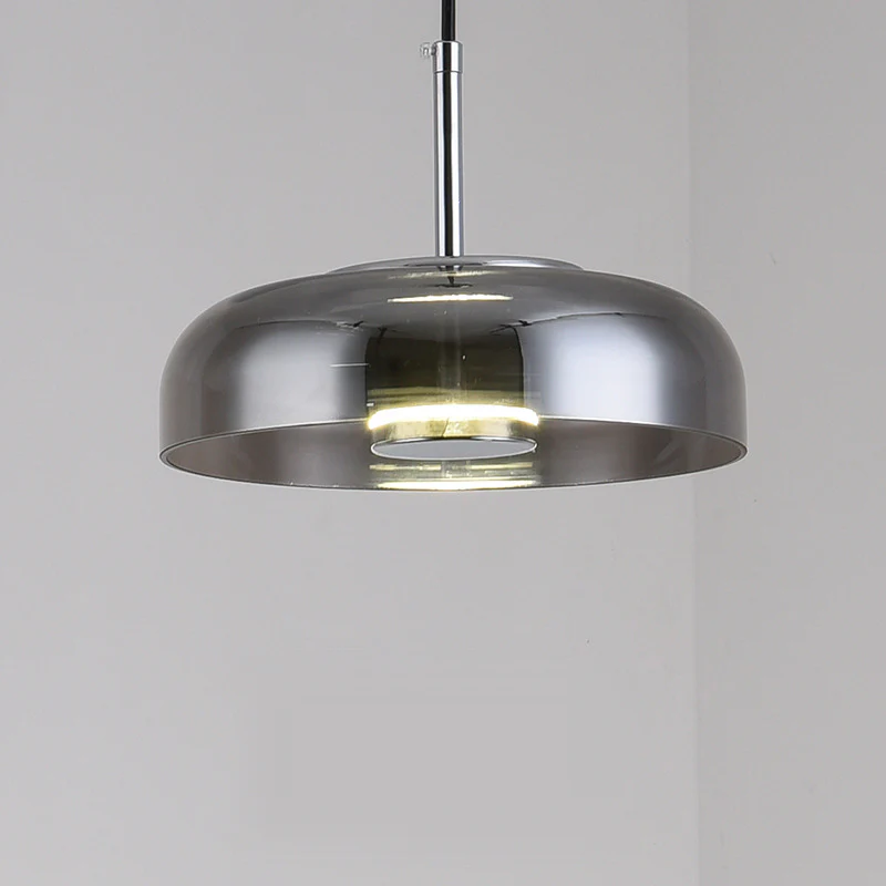 Glass Pendant Light Modern Design-Lighting > Pendant Lights-casanuva-Gray-D23 x H9 cm-casanuva