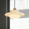 Glass Pendant Light Nordic Minimalist Design-Lighting > Pendant Lights-casanuva-White-Style C-32cmx14cm-casanuva