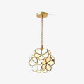 Glass Pendant Light with Petal Design-Lighting > Pendant Lights-casanuva-casanuva