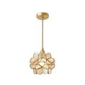 Glass Pendant Light with Petal Design-Lighting > Pendant Lights-casanuva-20cmxH20cm-Transparent B-casanuva