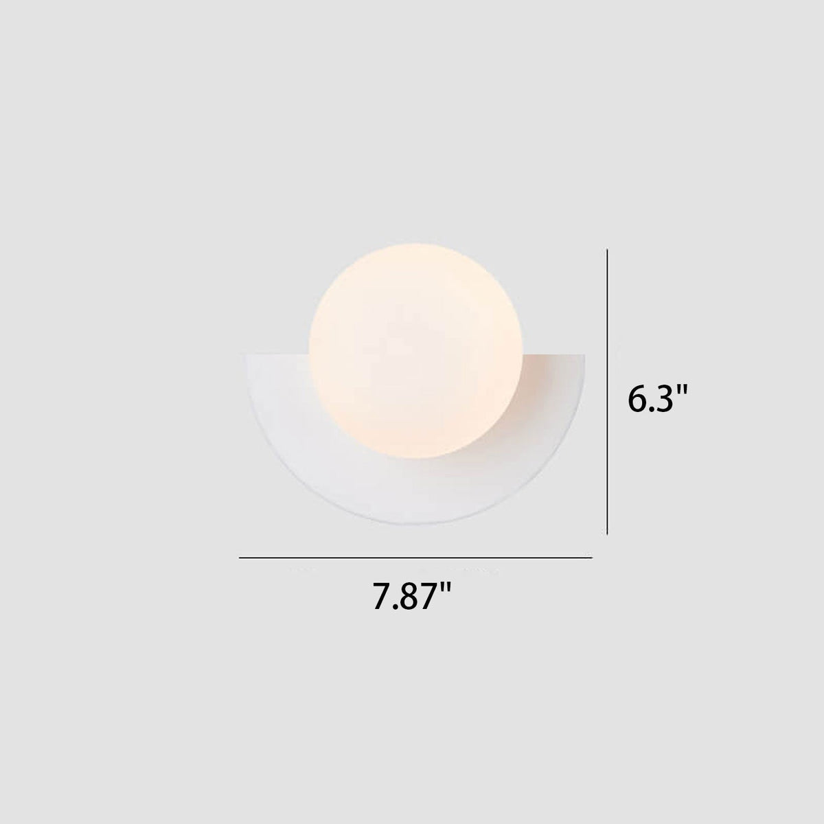 Glass Spherical Colorful Semicircle Wall Sconce Lamp 1-Light-Lighting > Wall Lights-casanuva-casanuva