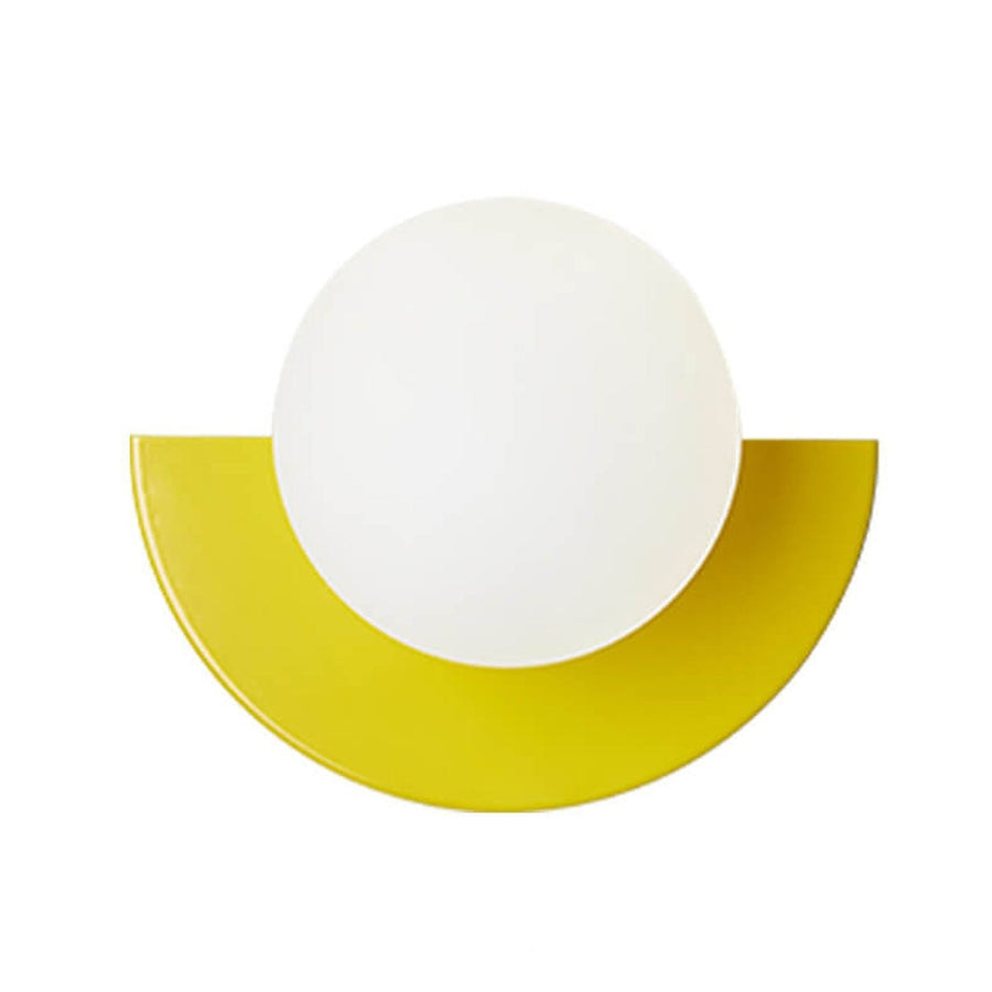 Glass Spherical Colorful Semicircle Wall Sconce Lamp 1-Light-Lighting > Wall Lights-casanuva-casanuva