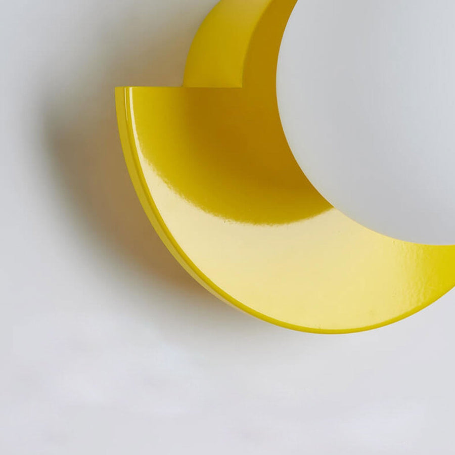 Glass Spherical Colorful Semicircle Wall Sconce Lamp 1-Light-Lighting > Wall Lights-casanuva-casanuva