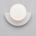 Glass Spherical Colorful Semicircle Wall Sconce Lamp 1-Light-Lighting > Wall Lights-casanuva-White-100V-120V-Warm Light (3000K)-casanuva