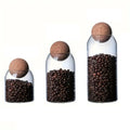 Glass Storage Jar Set with Cork Lid 3 Pieces-Kitchen & Dining > Kitchen Accessories-casanuva-3 Pieces Glass Jar Set-casanuva