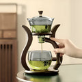 Glass Tea Drip Brewer with Wooden Stand and Magnetic Spout-Kitchen & Dining > Coffee & Tea-casanuva-casanuva