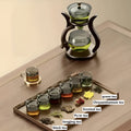 Glass Tea Drip Brewer with Wooden Stand and Magnetic Spout-Kitchen & Dining > Coffee & Tea-casanuva-casanuva