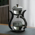 Glass Tea Drip Brewer with Wooden Stand and Magnetic Spout-Kitchen & Dining > Coffee & Tea-casanuva-casanuva
