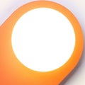 Glass Wall Sconce Lamp with Orange Ring 1-Light Nordic Minimalist Design-Lighting > Wall Lights-casanuva-casanuva