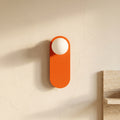 Glass Wall Sconce Lamp with Orange Ring 1-Light Nordic Minimalist Design-Lighting > Wall Lights-casanuva-casanuva
