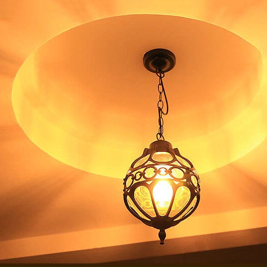 Globe Shape Waterproof Outdoor Pendant Light 1-Light Retro Industrial-Lighting > Outdoor Lighting-casanuva-casanuva