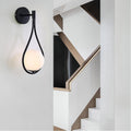 Globe Water Drop Shape 1-Light Wall Sconce Lamp-Lighting > Wall Lights-casanuva-casanuva