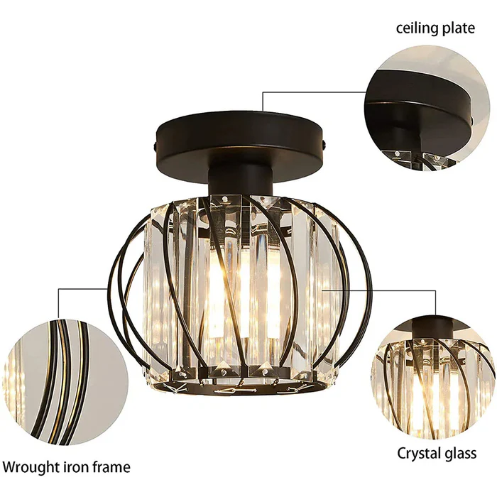 Globular Glass Pendant Light for Hallway-Lighting > Pendant Lights-casanuva-casanuva