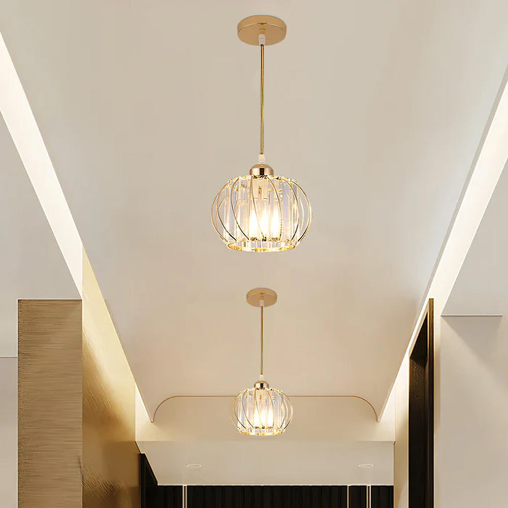 Globular Glass Pendant Light for Hallway-Lighting > Pendant Lights-casanuva-casanuva