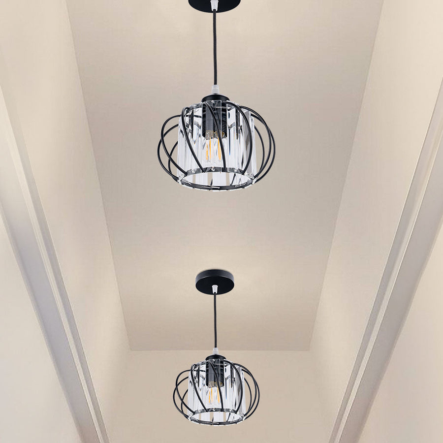Globular Glass Pendant Light for Hallway-Lighting > Pendant Lights-casanuva-casanuva