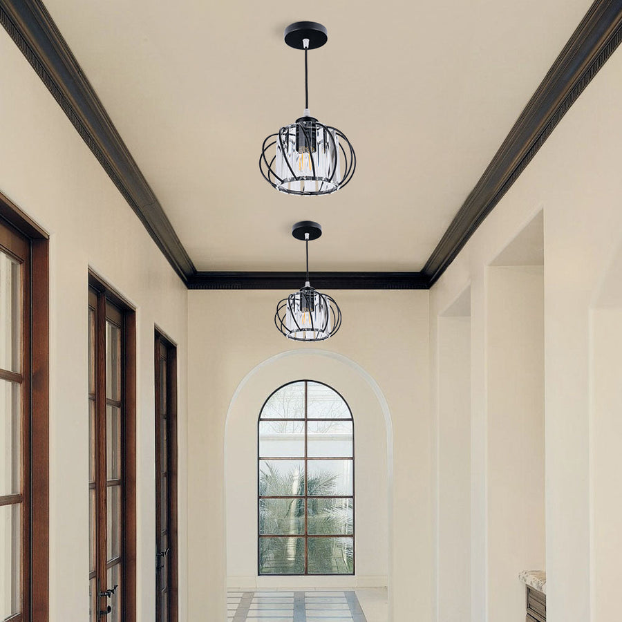 Globular Glass Pendant Light for Hallway-Lighting > Pendant Lights-casanuva-casanuva