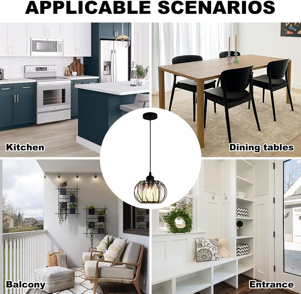 Globular Glass Pendant Light for Hallway-Lighting > Pendant Lights-casanuva-casanuva
