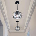 Globular Glass Pendant Light for Hallway-Lighting > Pendant Lights-casanuva-Pendant Light-Black-D16*H16cm-casanuva