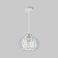 Globular Glass Pendant Light for Hallway-Lighting > Pendant Lights-casanuva-Pendant Light-Silver-D16*H16cm-casanuva