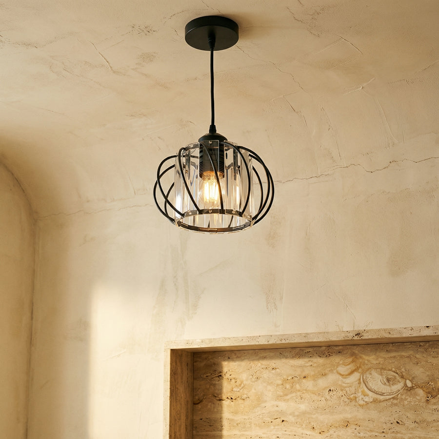 Globular Glass Pendant Light for Hallway-Lighting > Pendant Lights-casanuva-casanuva