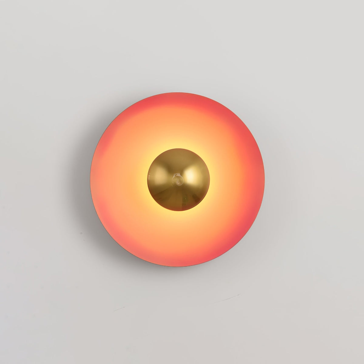 Glow Wall Light LED-Lighting > Wall Lights-casanuva-11.8" x H 11.8"-Orange & Antique copper-Warm Light-casanuva