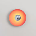 Glow Wall Light LED-Lighting > Wall Lights-casanuva-11.8" x H 11.8"-Orange & Chrome-Warm Light-casanuva