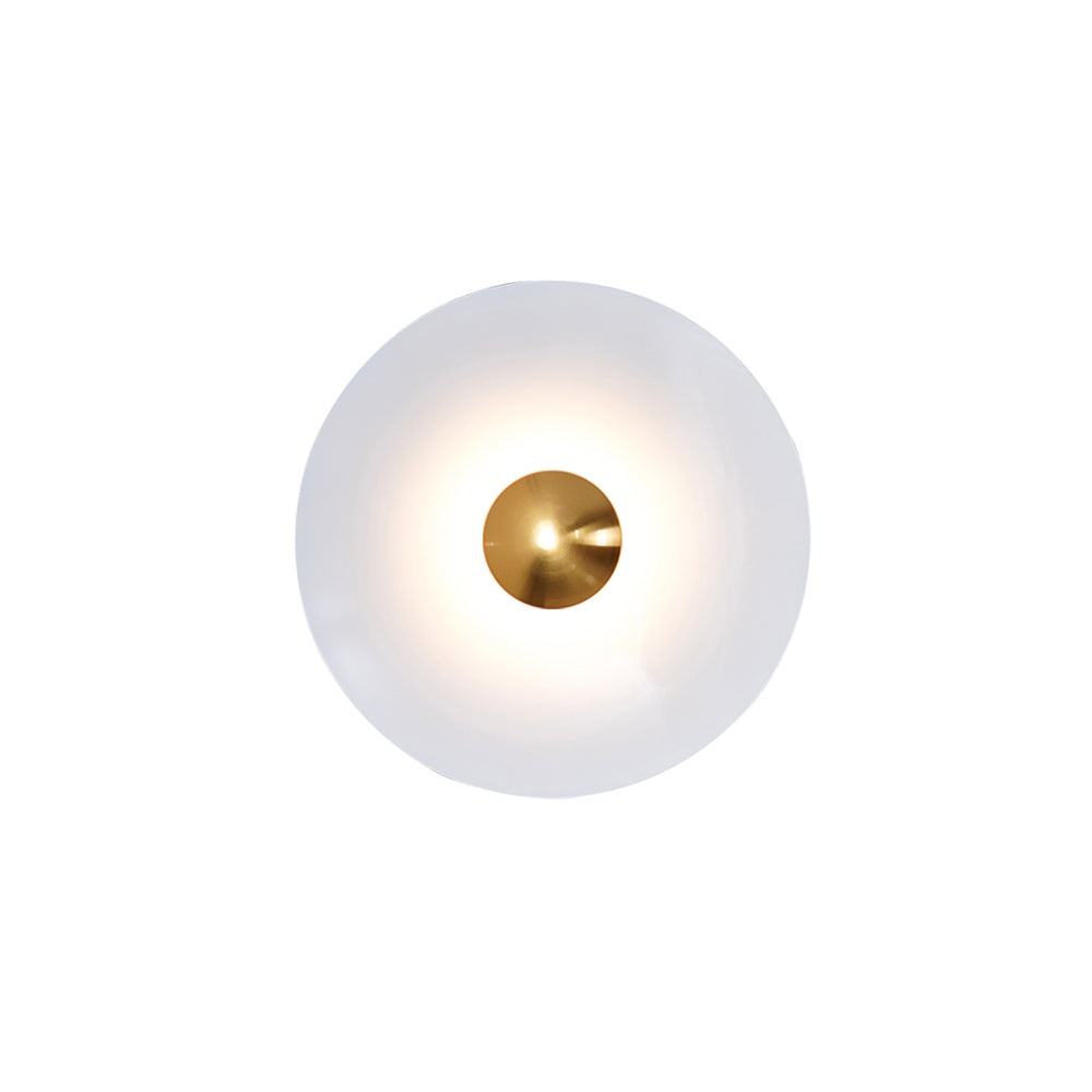 Glow Wall Light LED-Lighting > Wall Lights-casanuva-11.8" x H 11.8"-White & Antique copper-Warm Light-casanuva