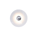 Glow Wall Light LED-Lighting > Wall Lights-casanuva-11.8" x H 11.8"-White & Chrome-Warm Light-casanuva