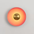 Glow Wall Light LED-Lighting > Wall Lights-casanuva-15.7" x H 15.7"-Orange & Antique copper-Warm Light-casanuva
