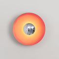 Glow Wall Light LED-Lighting > Wall Lights-casanuva-15.7" x H 15.7"-Orange & Chrome-Warm Light-casanuva