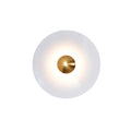 Glow Wall Light LED-Lighting > Wall Lights-casanuva-15.7" x H 15.7"-White & Antique copper-Warm Light-casanuva