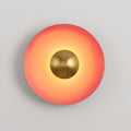 Glow Wall Light LED-Lighting > Wall Lights-casanuva-19.7" x H 19.7"-Orange & Antique copper-Warm Light-casanuva