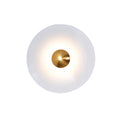 Glow Wall Light LED-Lighting > Wall Lights-casanuva-19.7" x H 19.7"-White & Antique copper-Warm Light-casanuva