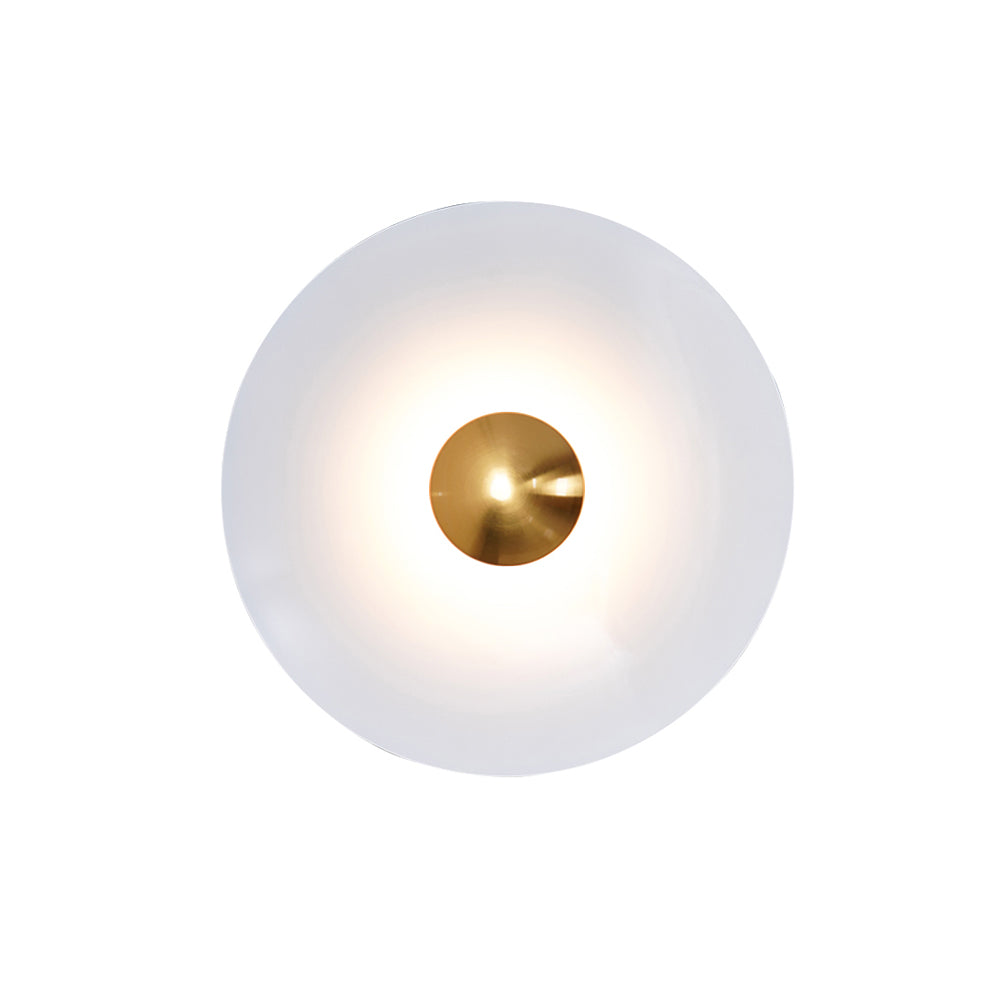 Glow Wall Light LED-Lighting > Wall Lights-casanuva-19.7" x H 19.7"-White & Antique copper-Warm Light-casanuva