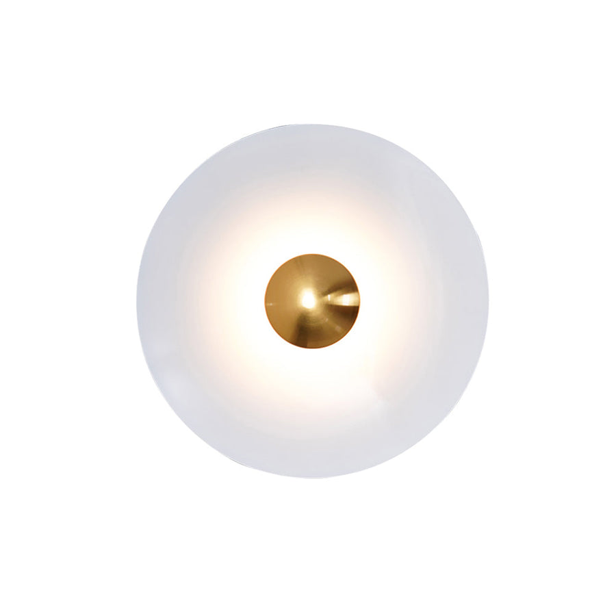 Glow Wall Light LED-Lighting > Wall Lights-casanuva-19.7" x H 19.7"-White & Antique copper-Warm Light-casanuva