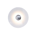 Glow Wall Light LED-Lighting > Wall Lights-casanuva-19.7" x H 19.7"-White & Chrome-Warm Light-casanuva