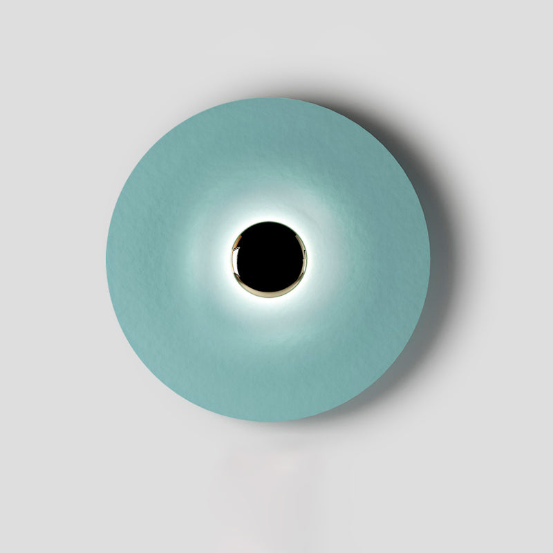 Glow Wall Light LED-Lighting > Wall Lights-casanuva-23.6" x H 23.6"-Blue & Antique copper-Warm Light-casanuva
