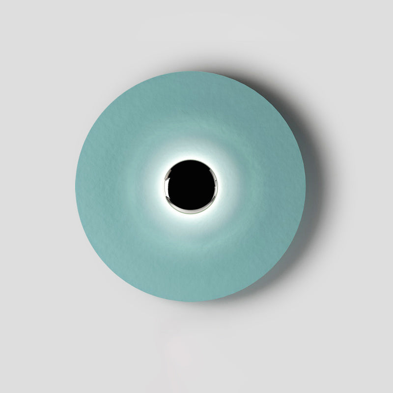 Glow Wall Light LED-Lighting > Wall Lights-casanuva-23.6" x H 23.6"-Blue & Chrome-Warm Light-casanuva