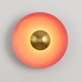 Glow Wall Light LED-Lighting > Wall Lights-casanuva-23.6" x H 23.6"-Orange & Antique copper-Warm Light-casanuva